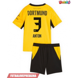Lacne Dětský Futbalové dres Borussia Dortmund Waldemar Anton #3 2026-27 Krátky Rukáv - Domáci (+ trenírky)